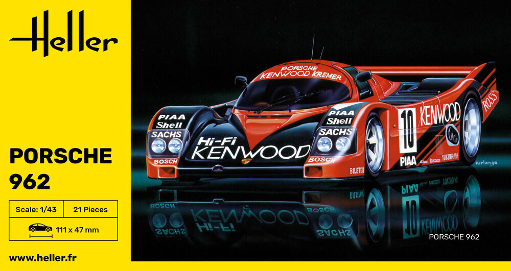 Heller 80109 - Porsche 962 1/43rd Scale